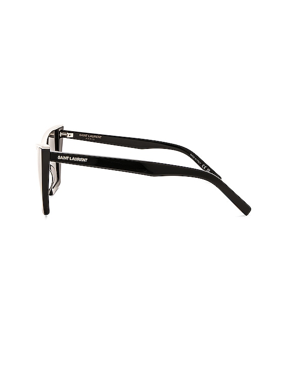 Saint Laurent サングラス - Black & Silver | FWRD