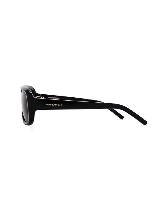 Saint Laurent SL 569Y Sunglasses in Black | FWRD display picture 1