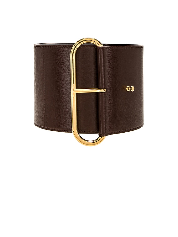 Saint Laurent Wide Belt in Penny X Patch | FWRD