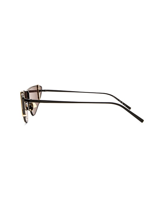 Saint Laurent SL 536 Sunglasses in Black | FWRD