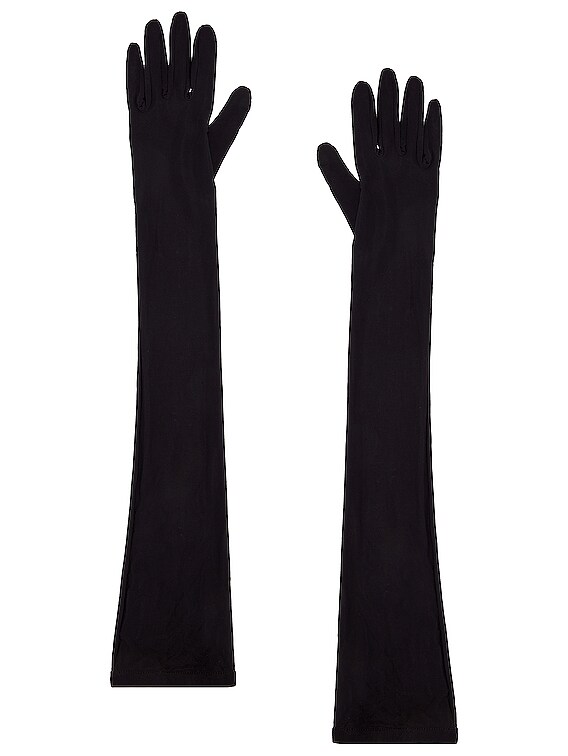 手袋 Saint Laurent GLOVE (7655003YO77 1000) Saint Laurent/サンローラン｜ブラック レザー グローブ
