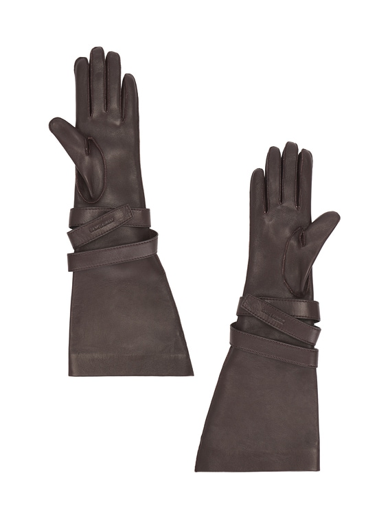 Saint Laurent グローブ - Brown | FWRD