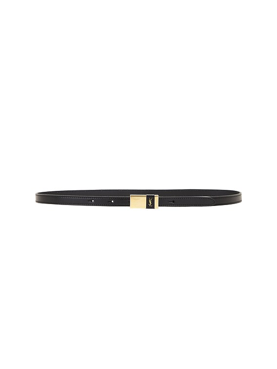 Saint Laurent Leather Belt in Nero | FWRD