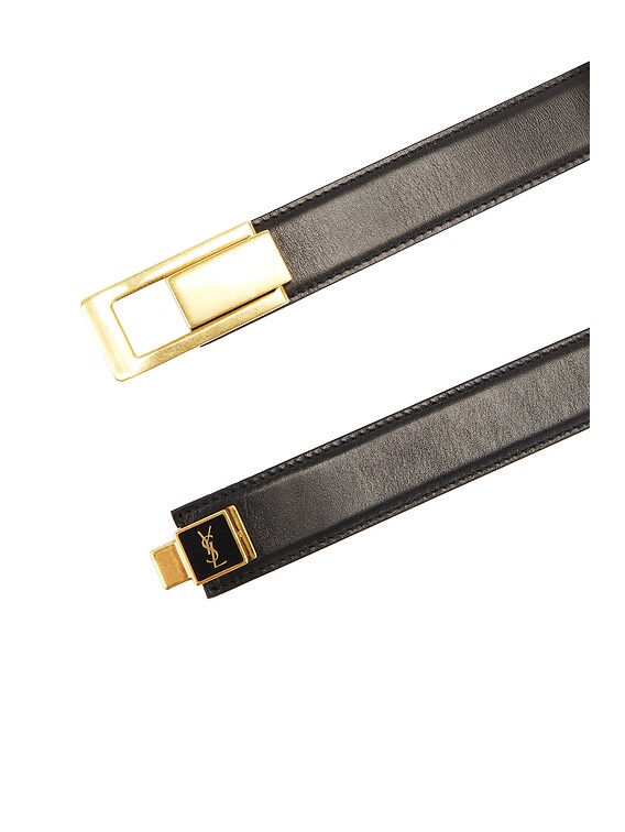 Saint Laurent Buckle Belt in Nero | FWRD Saint Laurent Buckle Belt in Nero | FWRD