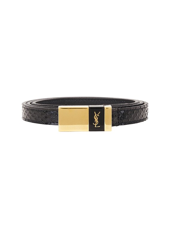 Saint Laurent Dバックルpython belt blue エディ期 Sueded-Python-Blue-Jean.jpg?v=