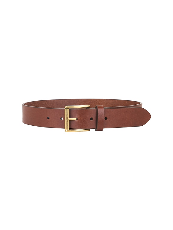Saint Laurent Leather Belt in Wet Clay | FWRD display picture 1