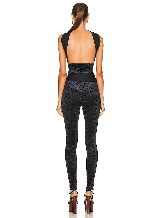 Saint Laurent Strapless Jumpsuit in Noir | FWRD