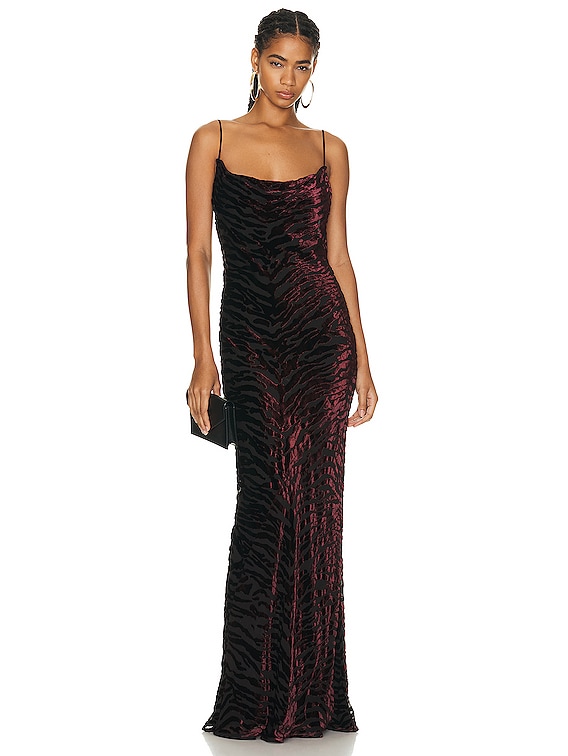 Sleeveless Draped Gown