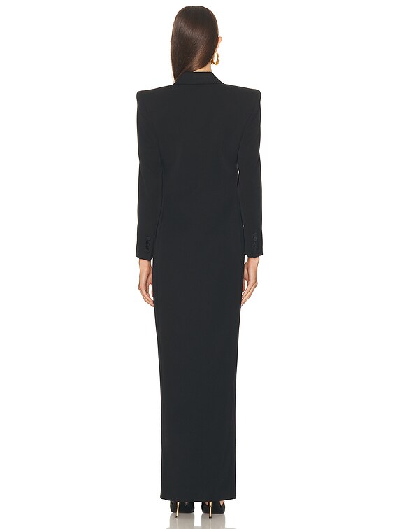 【関税&送料込】Saint Laurent Dress Saint Laurent Certified Viscose Dress With Open-back Detail