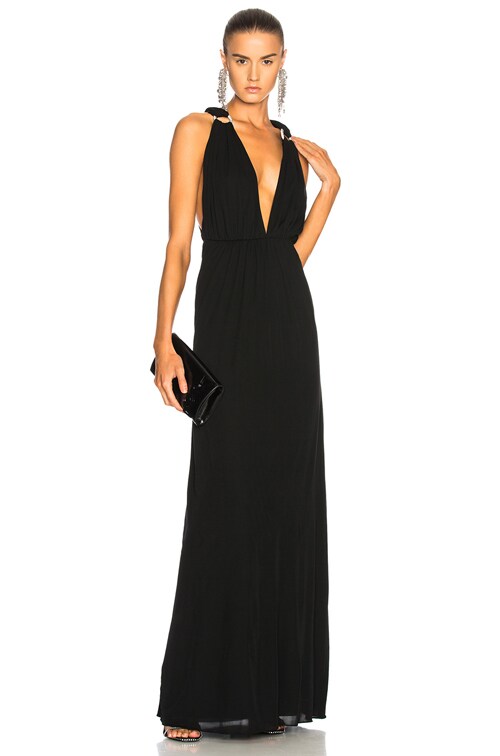【関税込み】saint laurent Jersey dress Jersey maxi dress in beige - Saint Laurent | Mytheresa