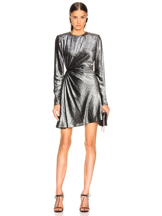 saint laurent velvet mini dress