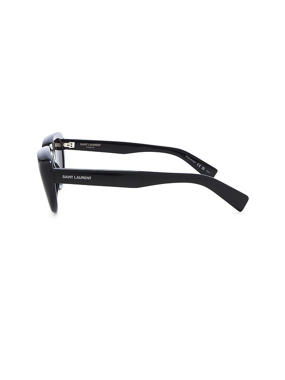 Saint Laurent Angular Cat-Eye Sunglasses With Bold Black Acetate Frame - NWT SAINT LAURENT EYEWEAR Mica cat-eye acetate sunglasses | NET  main image 4