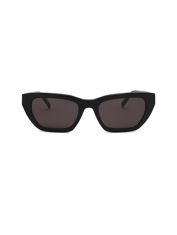 Saint Laurent SL M127/F Sunglasses in Black | FWRD display picture 1