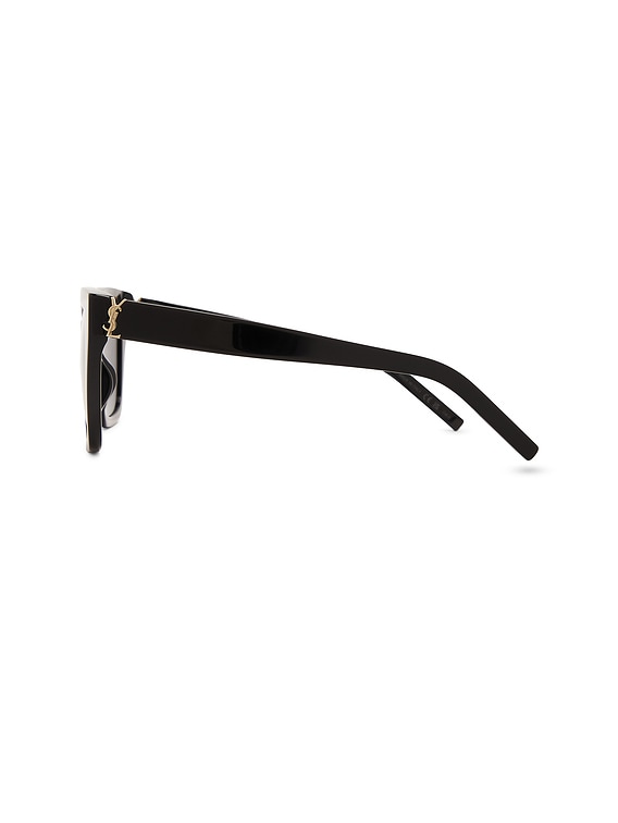 Saint Laurent Cat Eye Sunglasses in Black | FWRD