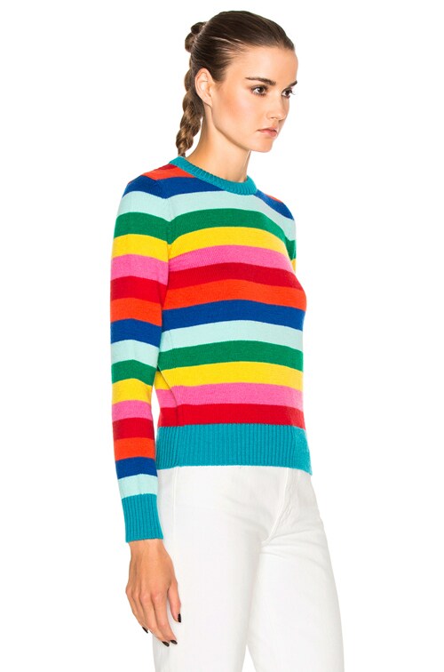 saint laurent rainbow sweater