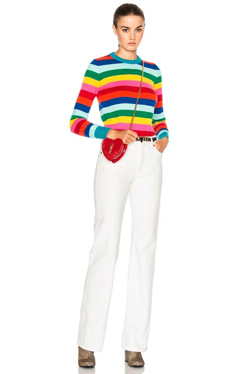 saint laurent rainbow sweater