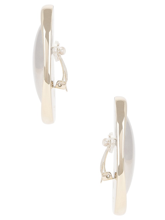 Saint Laurent イヤリング - Or Pale & Argent Oxy | FWRD