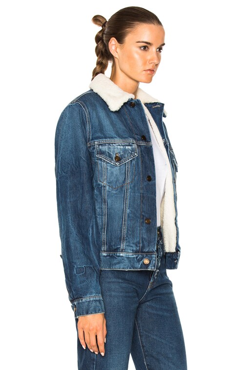 deep blue denim jacket