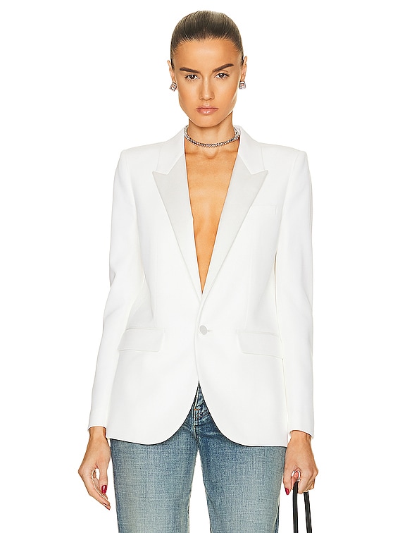 Saint Laurent Blazer in Shell | FWRD