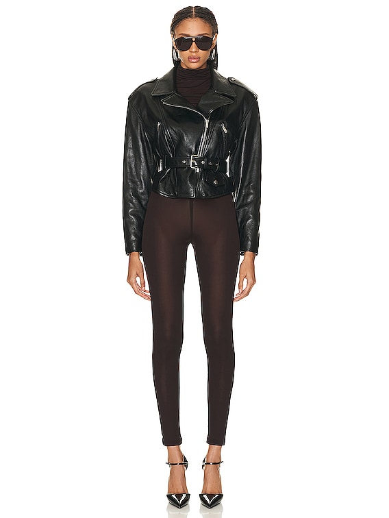 Saint Laurent Leather Jacket in Noir | FWRD