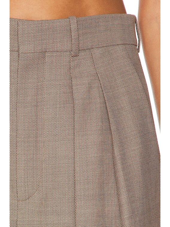 Saint Laurent Straight Leg Pant in Taupe Beige | FWRD
