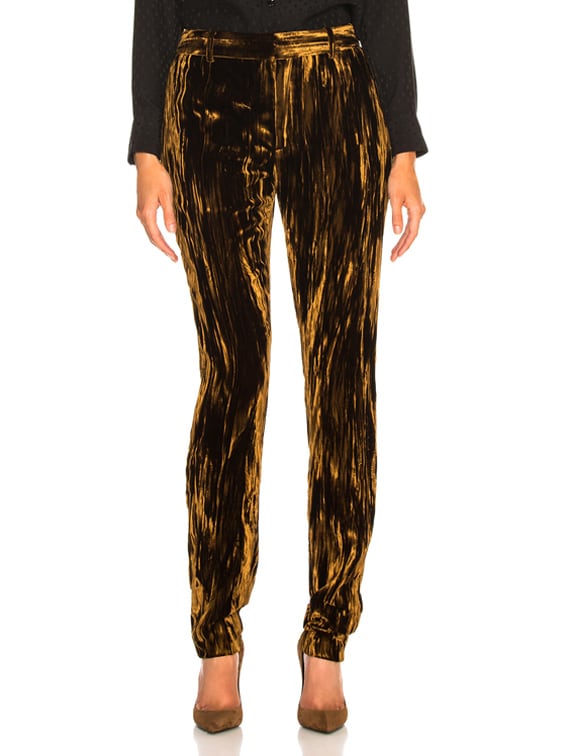 saint laurent velvet pants