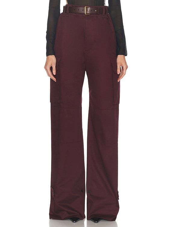 パンツ Saint Laurent Pantalone Ampio In Lana UOMO SAINT LAURENT PANTALONE NERO IN LANA
