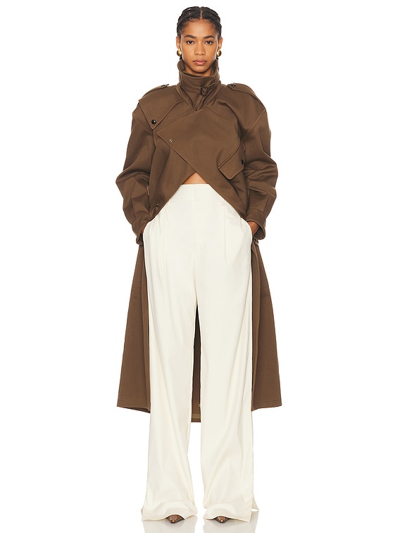 パンツ Saint Laurent SS24 Drill pants (786680Y1A62 2965) Saint Laurent - High-rise flared lace pants Saint Laurent