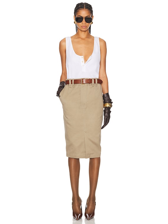 スカート SAINT LAURENT Women Skirts 803422YCEP21243 Gray SAINT LAURENT: Skirt woman - Grey | Saint Laurent skirt