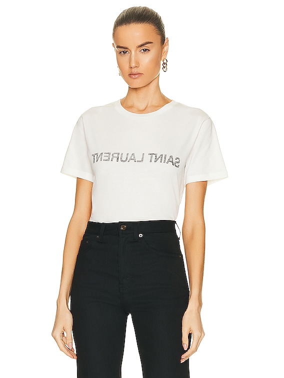 Saint laurent t shirt hotsell women's sale