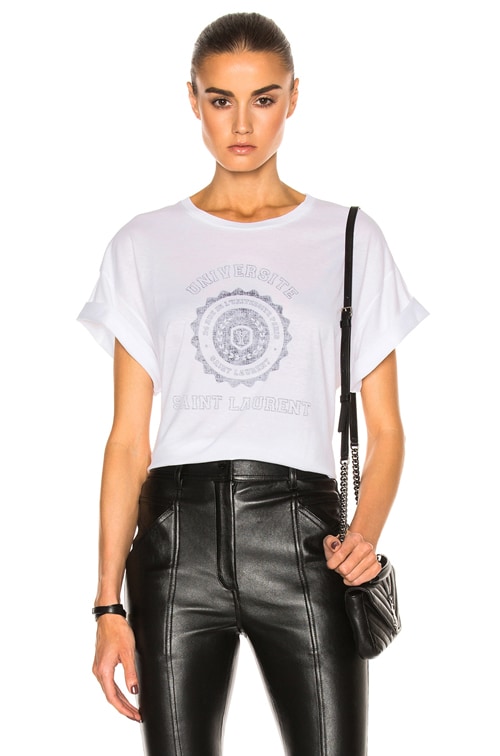 Saint laurent university sales tee