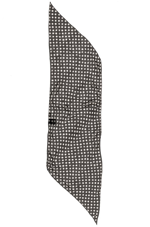 【国内発送】サンローラン スカーフ Polka-dot wool and silk Saint Laurent Silk Polka Dot Scarf in Black & White | FWRD