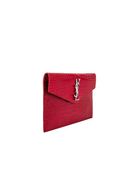 ysl red clutch