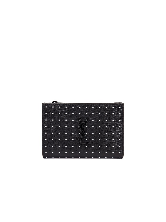 Saint laurent studded outlet wallet