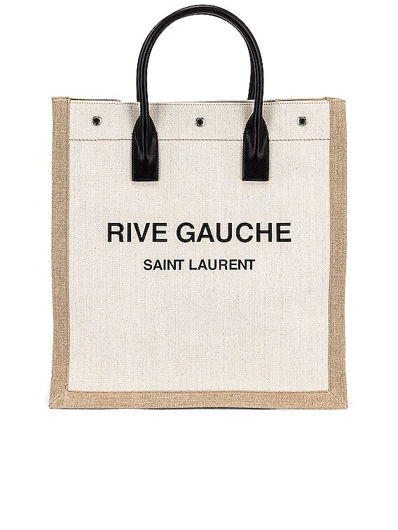 Saint Laurent Noe Rive Gauche Logo Canvas Tote