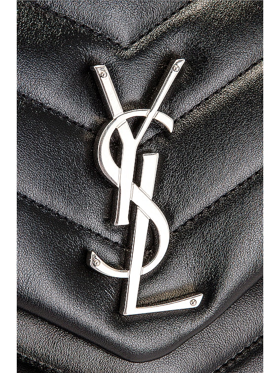 Saint Laurent Loulou Medium Chain Bag Matelasse Y Blanc Vintage in Leather  with Gold-tone - US