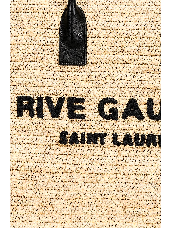 Rive Gauche Canvas Tote Bag in Beige - Saint Laurent