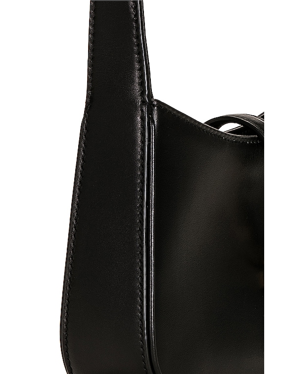 Saint Laurent Micro Le 5 A 7 Hobo Bag in Black