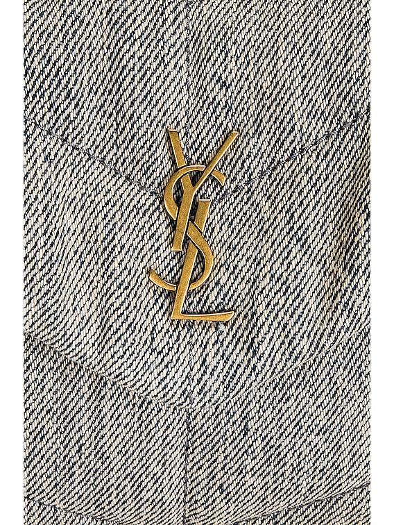 Yves Saint Laurent YSL Logo Dust Drawstring Bag Lined Black