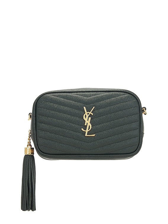 Saint Laurent Mini Lou Bag in New Vert Fonce FWRD