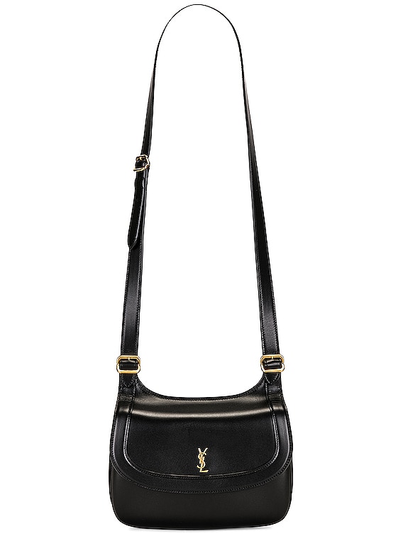 Yves Saint Laurent, Bags, Ysl Charlie Small Miel Dark Leather Mini Saddle  Bag Crossbody