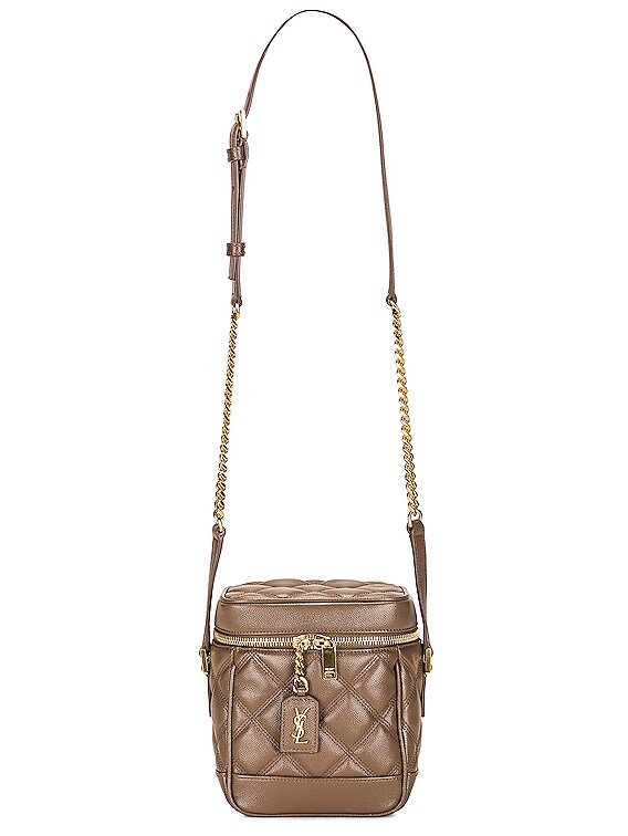 Saint Laurent Le 82 Vanity Bag in Taupe FWRD