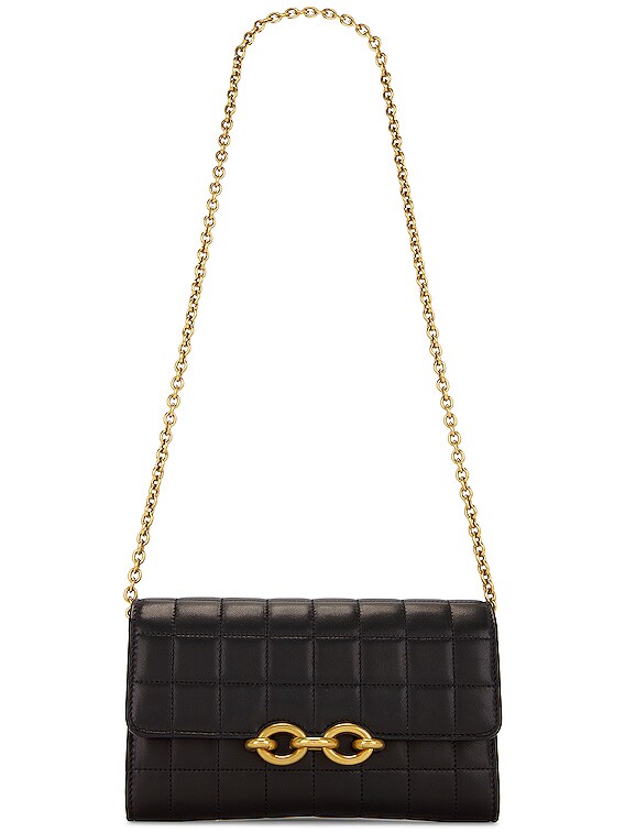 Saint Laurent Le Maillon Wallet On Chain in Nero | FWRD