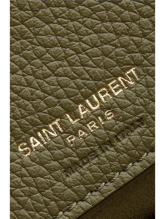 Saint Laurent Grass Green Leather Nano Sac De Jour Ha