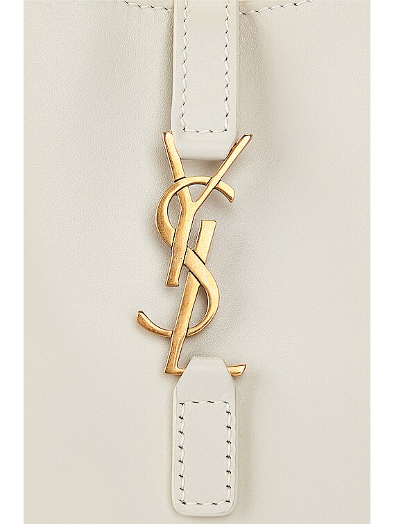 Saint Laurent Mini Le 5 A 7 Pouch Bag in Crema Soft | FWRD