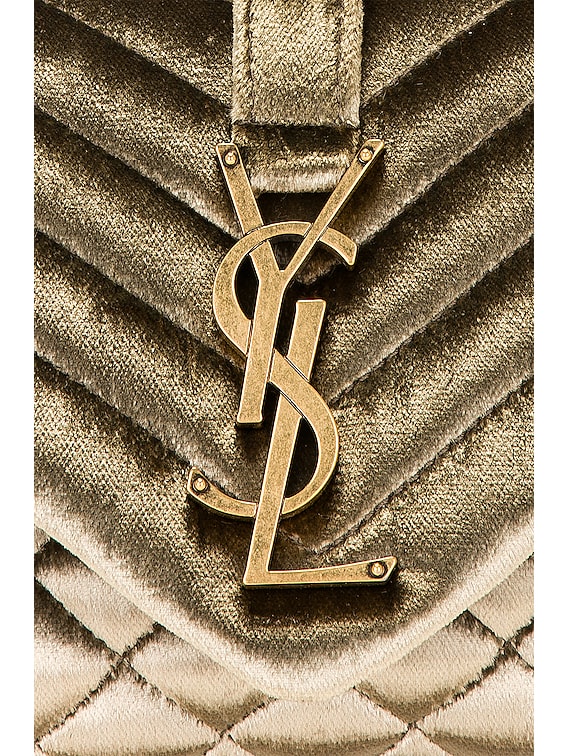 Saint Laurent Small Vicky Chain Bag in Dark Vintage Olive