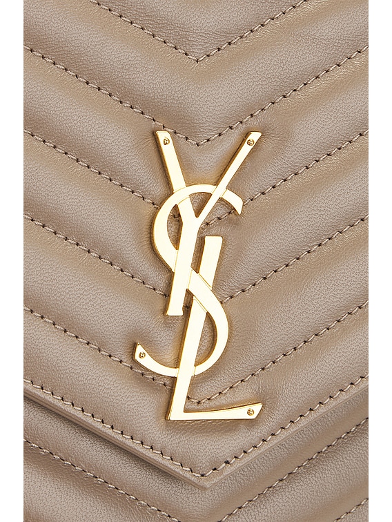 お*し様 Yves Saint Laurent 90s グッチ傘下時代 カサンド Saint Laurent Cassandre Flap Pouch in Dusty Grey | FWRD