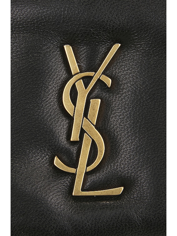 Saint Laurent Calypso Zipped Credit Card Case in Noir | FWRD