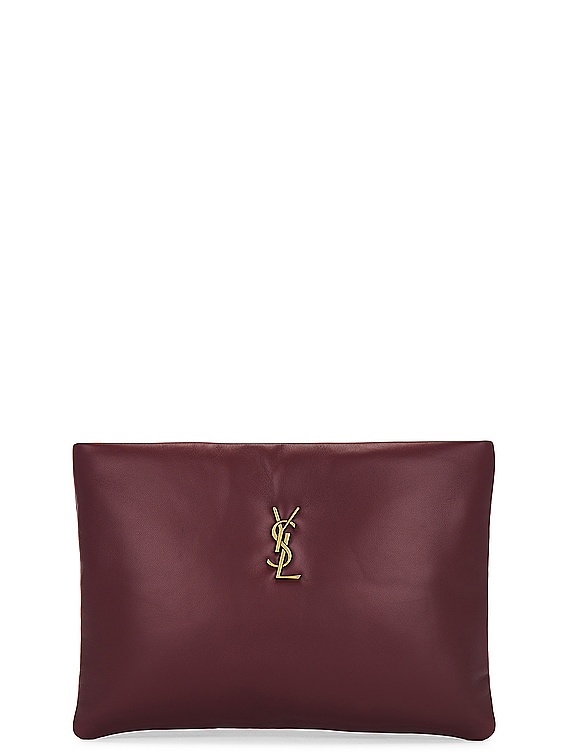 【Saint Laurent】CALIPSO LONG POUCH◆7740622IU0W SAINT LAURENT Calypso Long padded leather pouch | NET-A-PORTER
