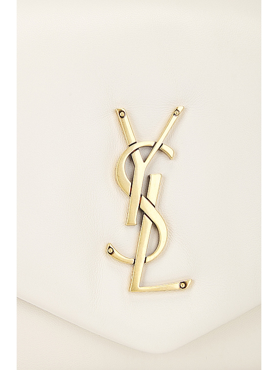 Saint Laurent Medium Calypso Chain Bag in Blanc Vintage | FWRD